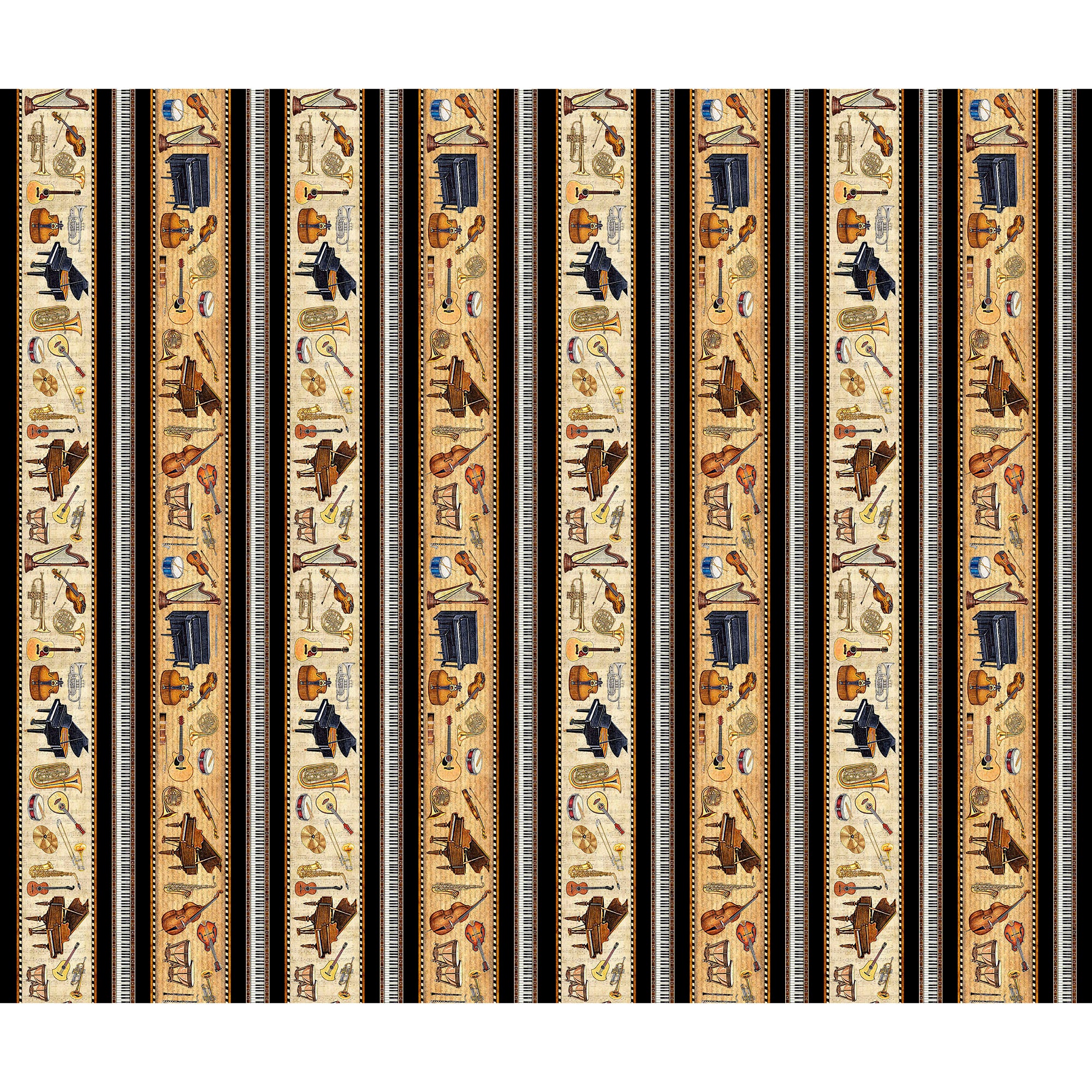 Vivace - Musical Border Stripe - Tan