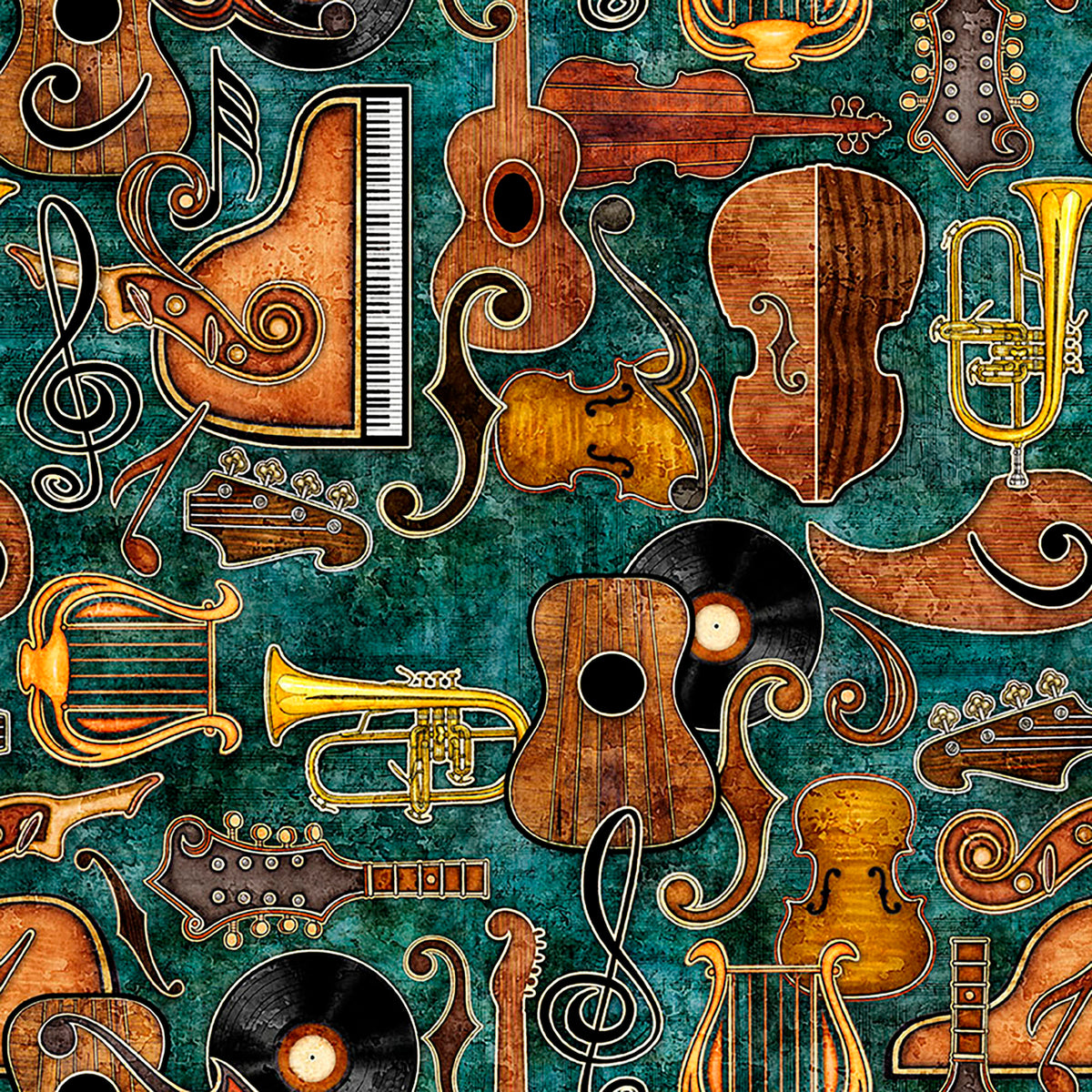 Vivace - Musical Instrument Set - Teal