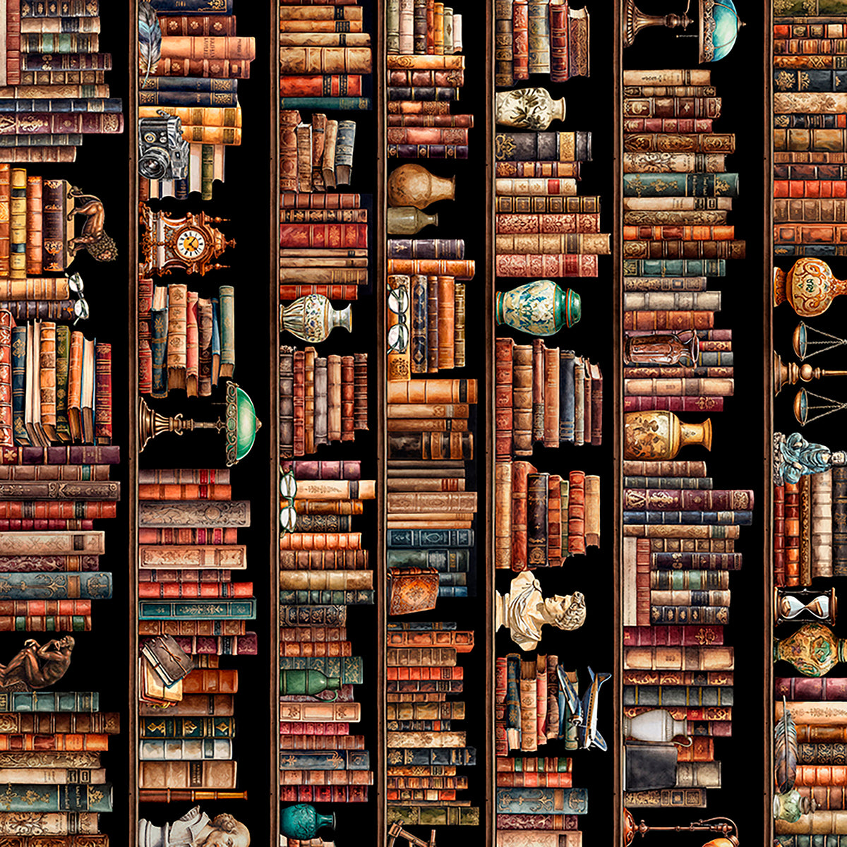 Book Club - Bookshelf Border Stripe - Multi
