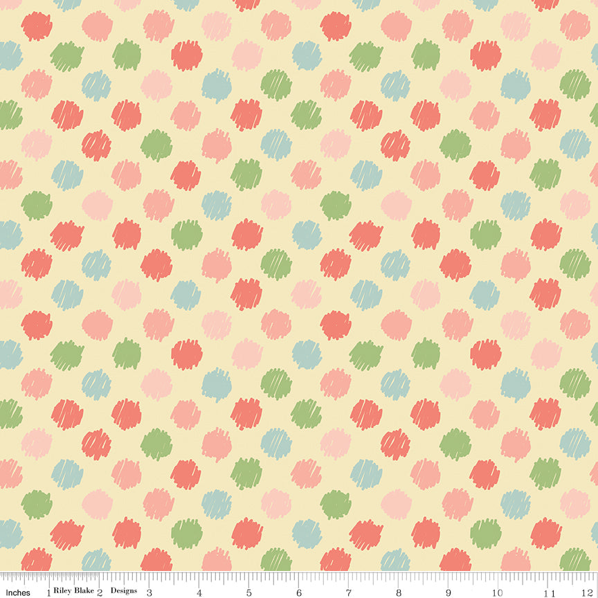 Flannel - Love You To The Moon - Dots - Sunshine