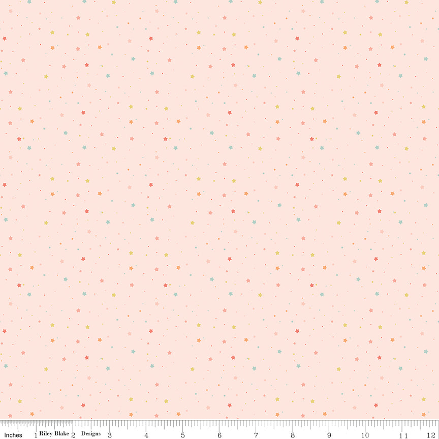 Flannel - Love You To The Moon - Stars - Blush