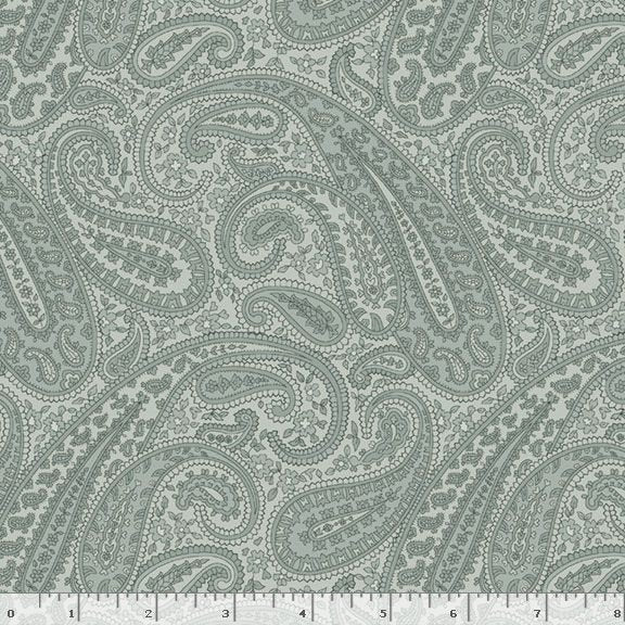 Kathleen's Story - Paisley - Blue - light blue paisley