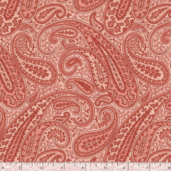 Kathleen's Story - Paisley - Pink - dusty pink paisley