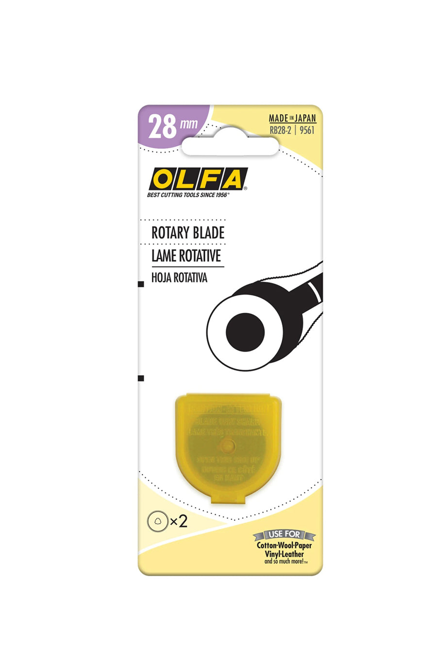 Olfa 28mm x 2 rotary blades 2 pack RB28-2