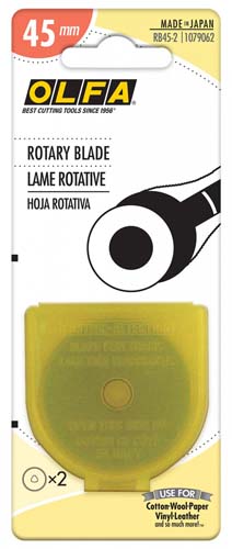 Olfa 45mm x 2 rotary blades-2 pack