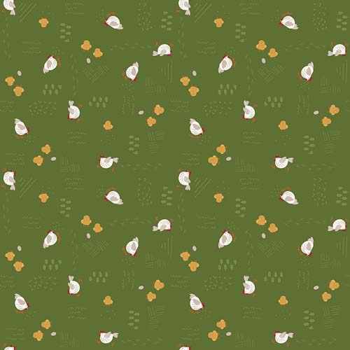Country Life - Chicken Scratch - Pasture - Hens and chicks on green