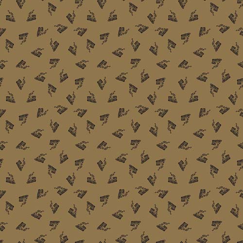Round the Mountain - All Aboard - Khaki - tossed engines on brown