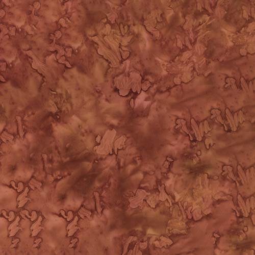 Batiks Hand-dyes - Cinnamon - reddish brown