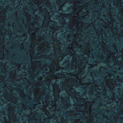 Batiks Hand-dyes - Stormy Seas - dark blue-green