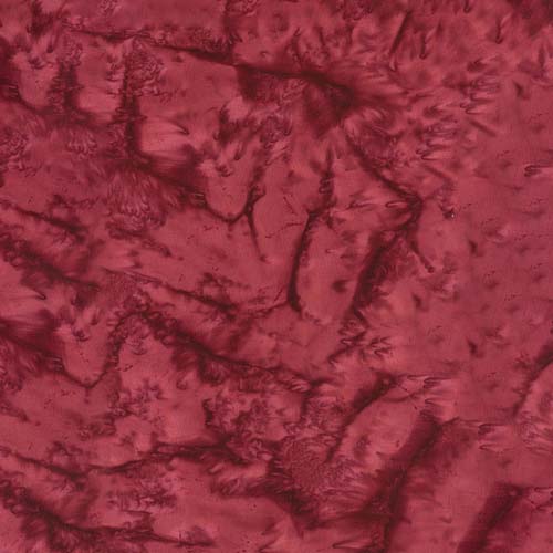 Batiks Hand-dyes - Mahogany - dark red