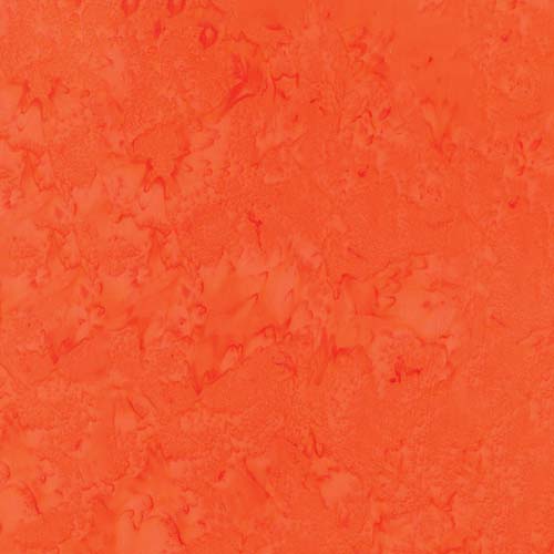 Batiks Hand-dyes - Mandarin - orange