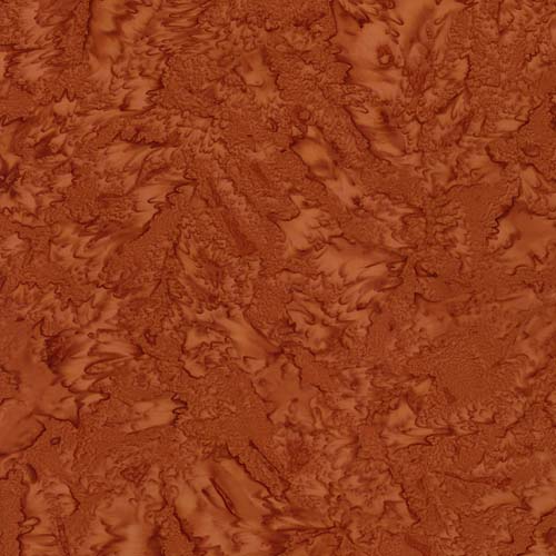 Batiks Hand-dyes - Spice - rust