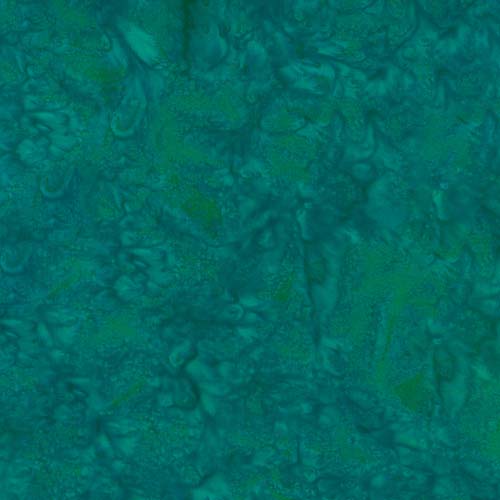 Batiks Hand-dyes - Tempo Teal - green-blue