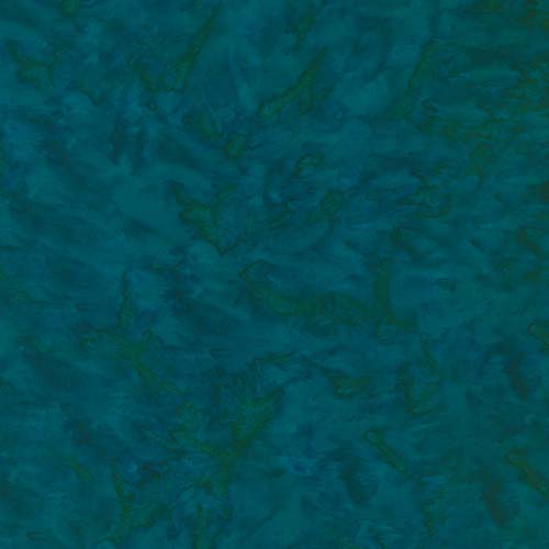 Batiks Hand-dyes - Teal Waterfall - blue-green