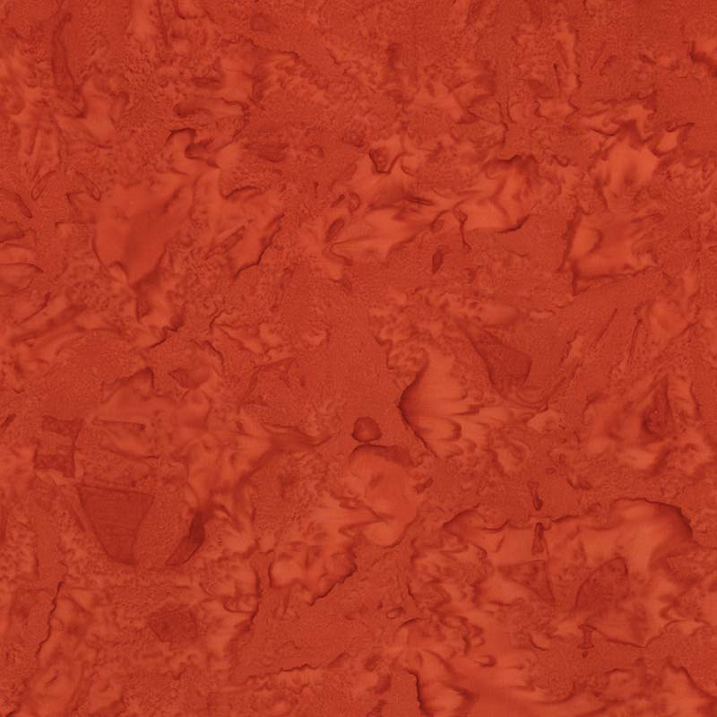 Batiks Hand-dyes - Cinnabar - deep orange