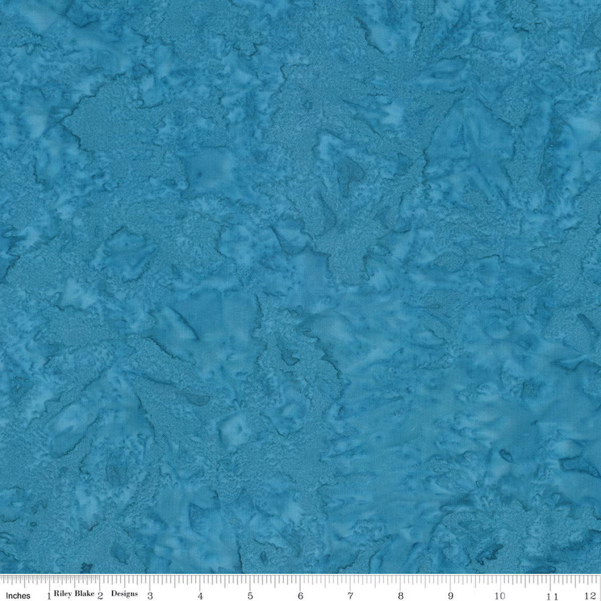 Expressions Batiks Hand-Dyes -Cerulean Veil - dark turquoise blue