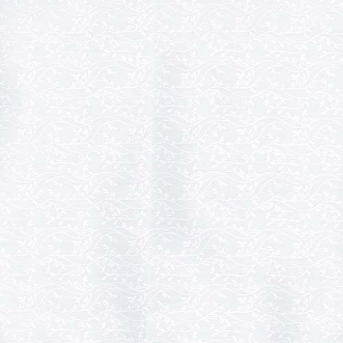 Batiks - Blooms at Dusk - Daisy - white delicate vines on white