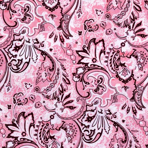 Batiks - Express Yourself! Bandana - Whimsical - pink paisley