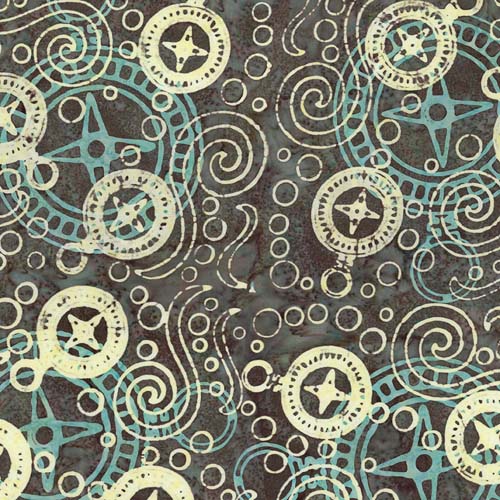 Expressions Batiks Sunken Treasure - Riverbed - Stone