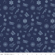 Nobody Fights Alone - First responder symbols on Navy. Tone on tone