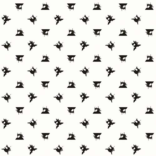 She Who Sews - Sewing Machines - White - tiny black sewing machines on white