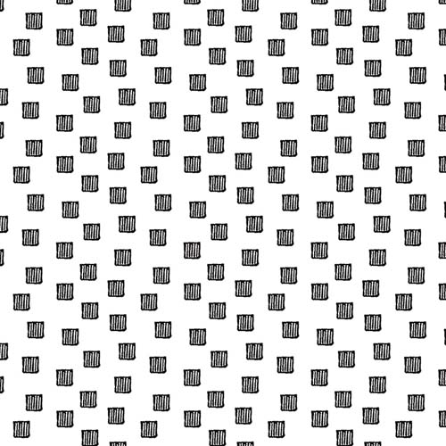 Mad Masquerade - Checkered Past - White - black squares on white