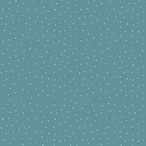 Mon Cheri - Triangles - Lake -small scattered triangles on teal