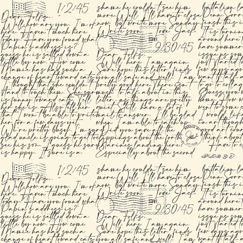Art Journal - Dear Folks - Parchment - handwritten letters on cream