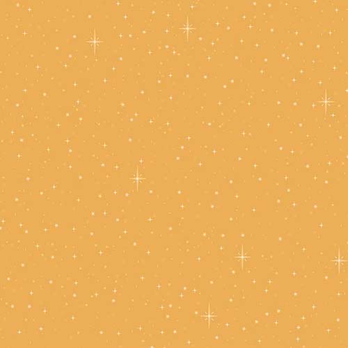 Christmas Wishes - Starry Sky- Gold - scattered cream stars on gold