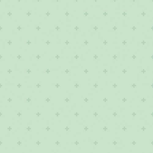 Sunsetridge - Crosses - Mint - pixelated crosses on mint green