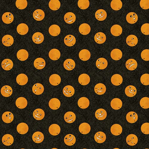 Costume Maker's Act II - Jack-O-Lantern Balloons - Black - orange ballons on bla