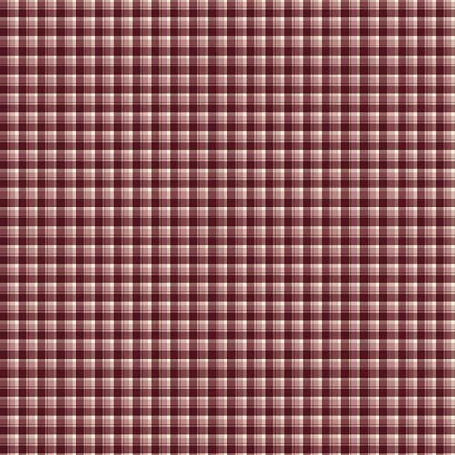 The Awe of Autumn - Plaid - Purple -  purple & cream small plaid