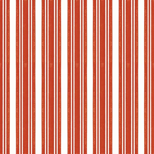 Classic Christmas - Stripe - Red - red & white stripe