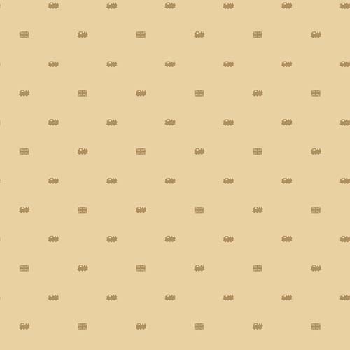 Thomas & Friends 80th Anniversary - Train Dots - Flax - tiny trains on tan