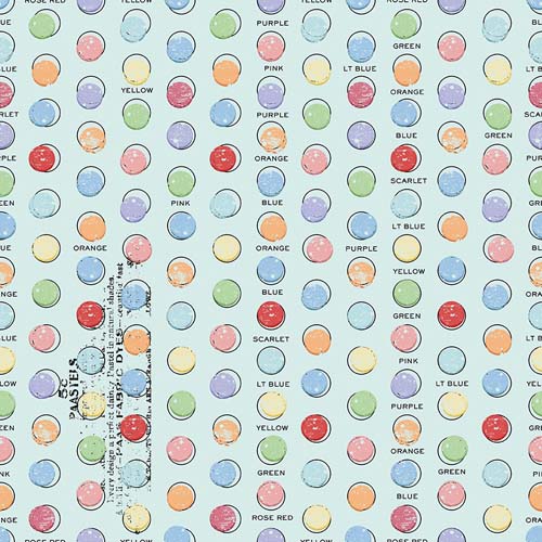 Egg Hunt - Egg Dye Dots - Aqua - multi color dots on aqua