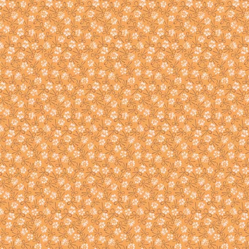 Farmer's Daughter - Bonnet -Marigold -cream floral on light gold - Lori Holt