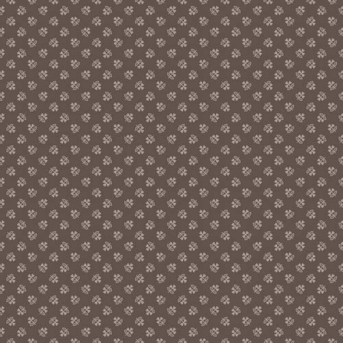 Farmer's Daughter - Clover - Milkcan - tiny lt gray clovers on gray -Lori Holt