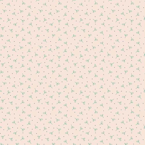 Farmer's Daughter -Seedling Background -Leaf -green seedlings on cream-Lori Holt