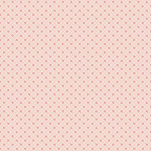 Farmer's Daughter - Cherries Background - Coral- cherries on cream - Lori Holt
