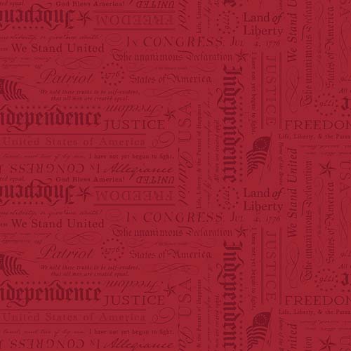 Independence - Declaration -Cherry Tart - tone on tone patriotic quotes