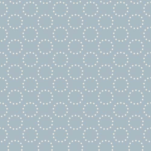 Independence - 13 Colonies - Blue - white stars in circles on light blue