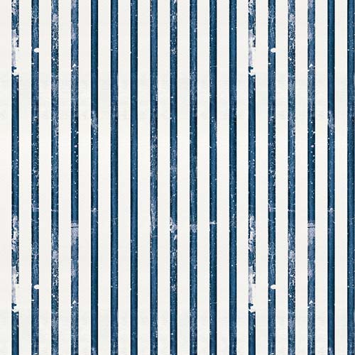 Sew America - Faded Stripes - Blue - blue & white stripe