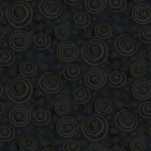Spooky - Stars and Swirls - Black