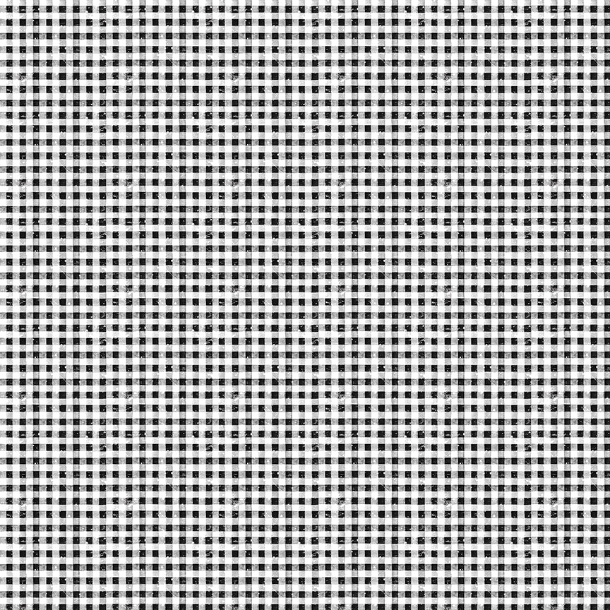 Scary Scraps by J. Wecker Frisch - Faded Gingham -Black