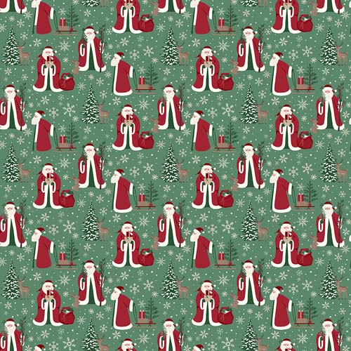 Christmas Time - Father Christmas - Green