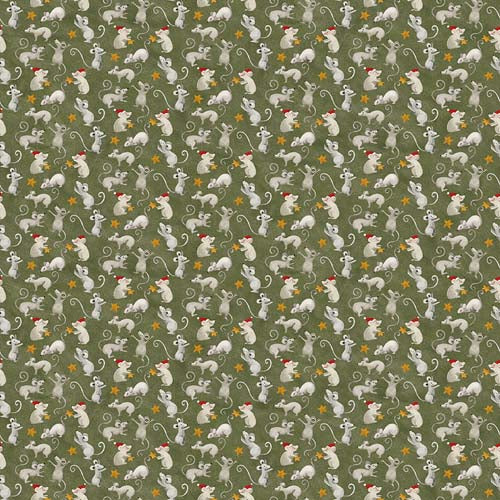 Northern Christmas - Mice - Green