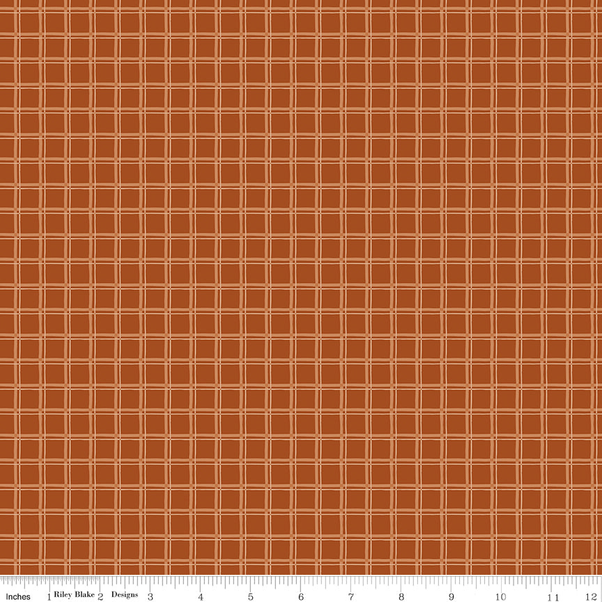 Worth Repeating - Plaid - Rust