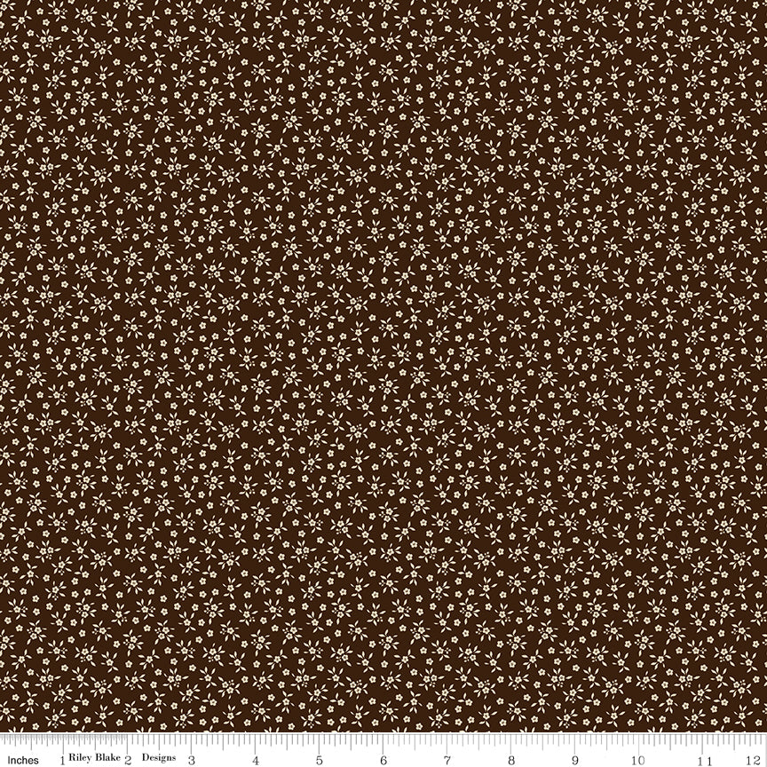 Worth Repeating - Ditsy - Coffee