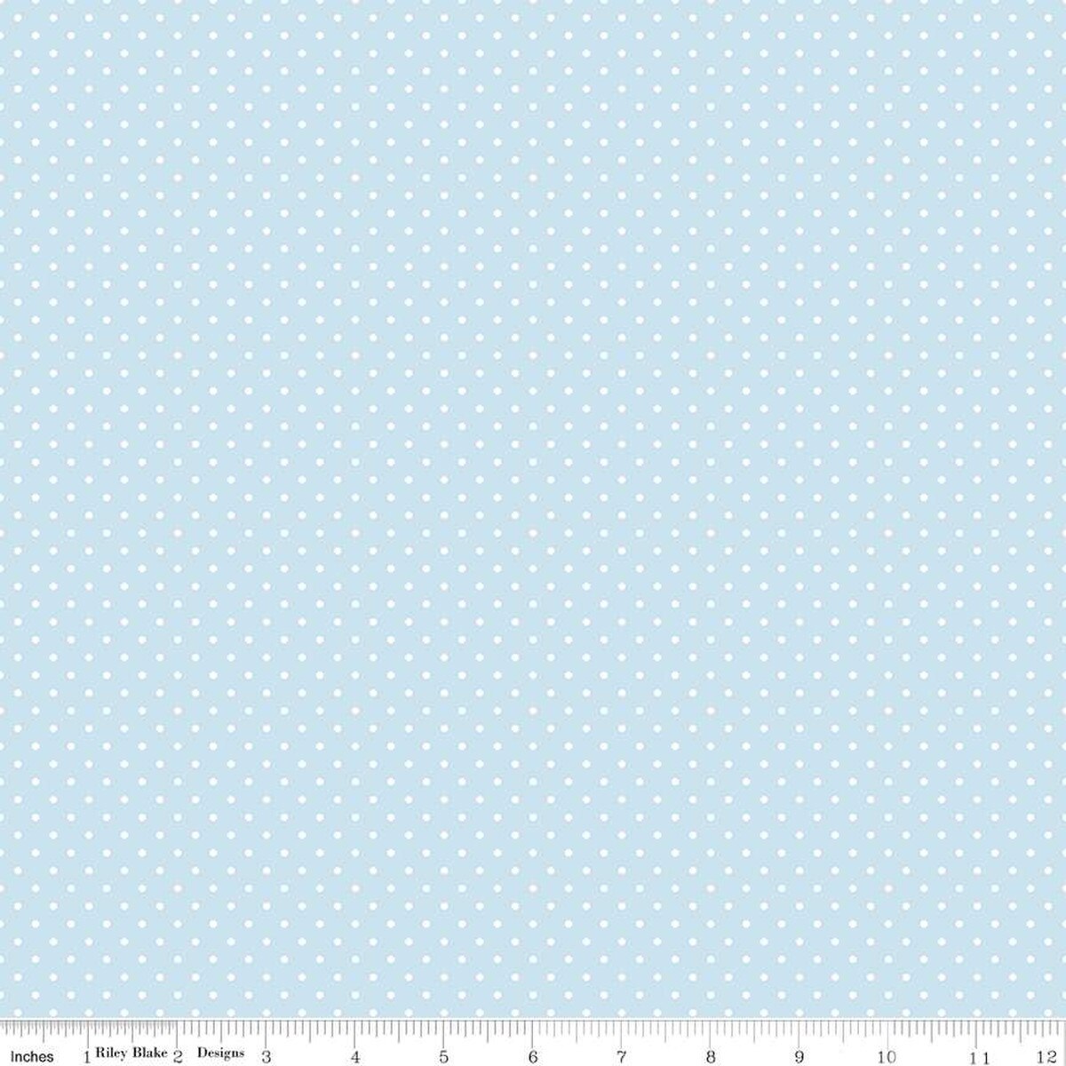 Swiss Dot - Boy Blue - White dot on light blue