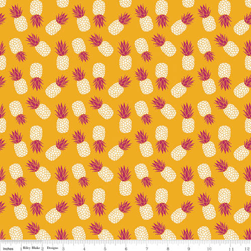 Club Havana - Pineapple Gold - Tossed Pineapples by Patty Young